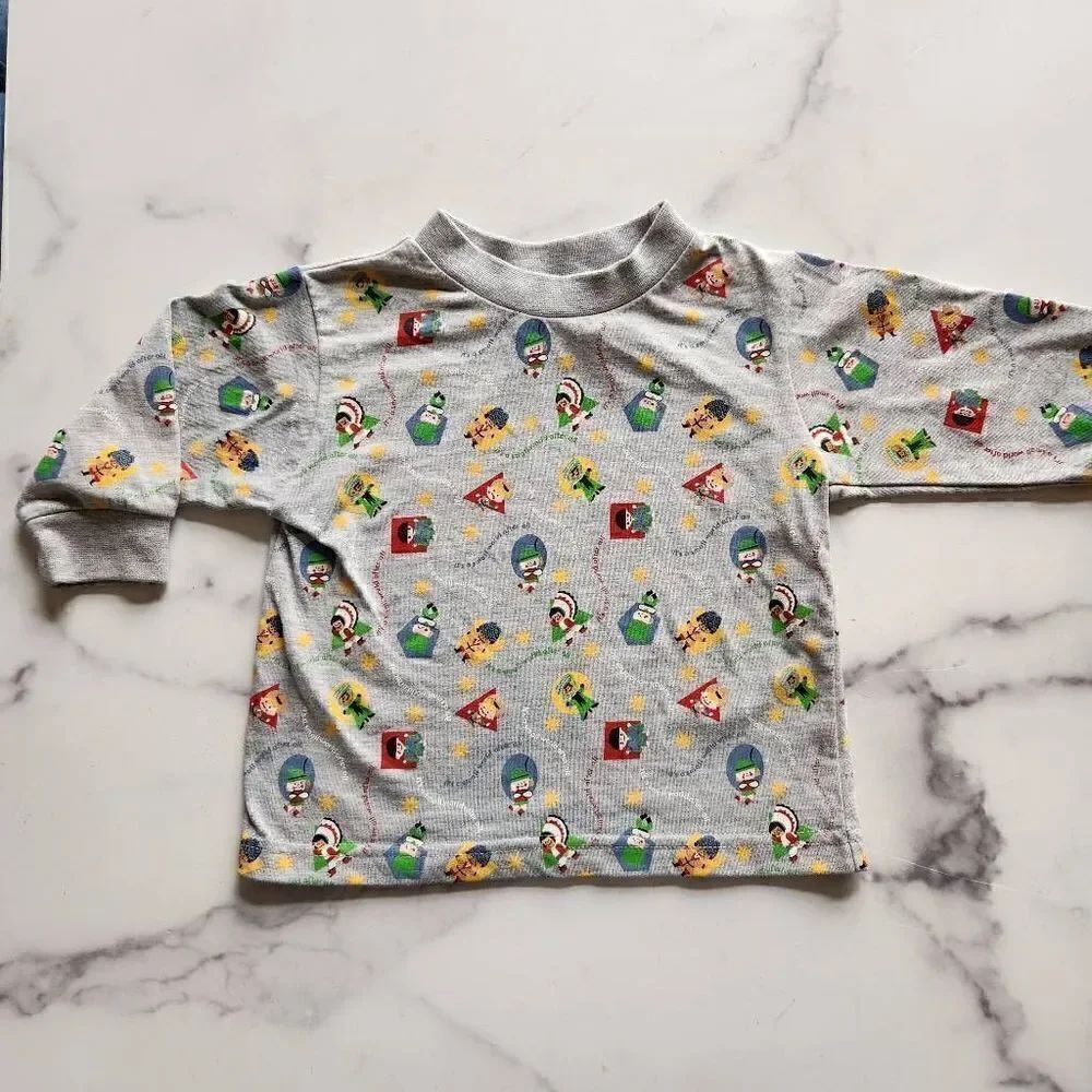 Disney Its a small world 12 month baby boy long sleeve casual shirt grey Disneyl
